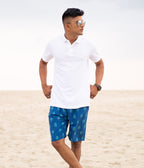 Royal Blue Ikat Mens Shorts