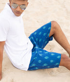 Royal Blue Ikat Mens Shorts